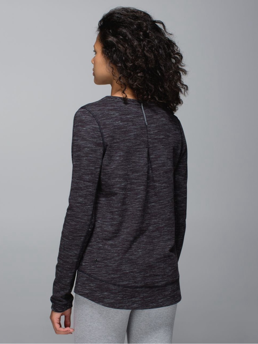 Lululemon Long Sleeve Exhalation Pullover Gray Sweatshirt 1108